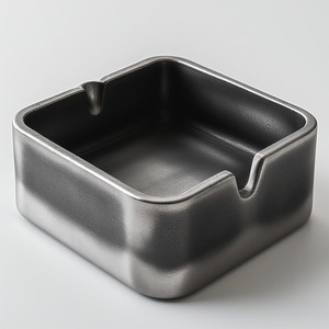 Aluminum Metal Cigar Ashtray with Round Shape Durable & Eco-Friendly Design for Heritage Themed Interior Decoration - Product Image 1