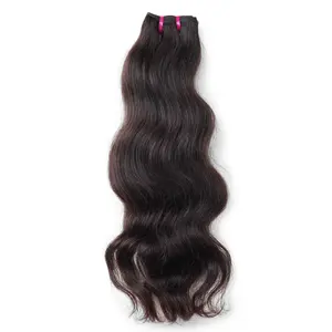 Extensions de cheveux humains vierges indiens Remy de luxe de haute qualité Vague naturelle non traitée en vrac Raw Single Donor Birman Curly - Product Image 1