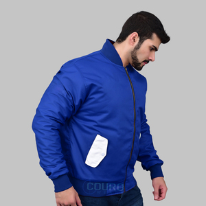 Blousons bombardiers légers d'hiver pour hommes coupe-vent décontractés d'automne résistants à l'eau matelassés à fermeture éclair complète coupe-vent à capuche de travail - Product Image 3