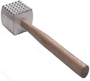 Extra Large Heavy-Duty <b>Meat</b> Tenderizer Mallet, <b>Meat</b> Tenderizer Hammer, Double-sided, Commercial-Grade, Wood Handle - Product Image 4