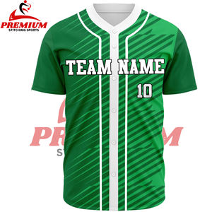 Maillots de baseball pour hommes de haute qualité, chemises à boutons, uniformes de sport, hauts, tenues de streetwear hip-hop - Product Image 3