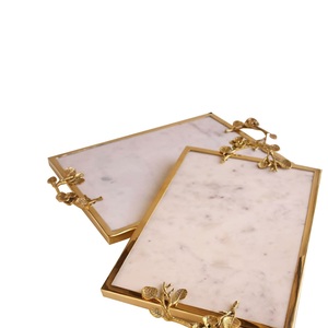 Home Hotel <b>Dinner</b> Table Decoration Serving Metal <b>Tray</b> Restaurant Hotel Supplies Serving <b>Trays</b> - Product Image 3