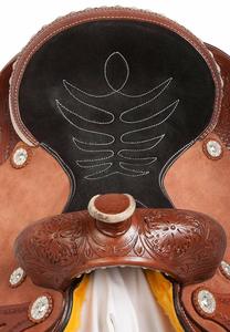 Selle Western Roping de qualité supérieure usinée à la main en cuir avec siège en daim pour l'équitation Excellent rapport qualité-prix - Product Image 2