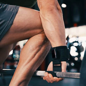 Meilleure qualité Fitness exercice Gym haltérophilie crochet néoprène sangles de poignet crochet haltérophilie crochet - Product Image 6