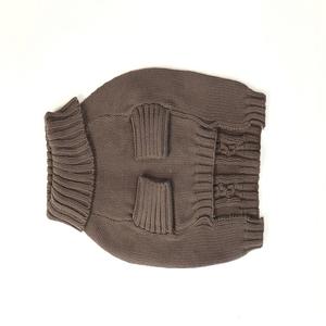 Pull tricoté gris fait à la main pour chien pour petits, moyens et grands animaux de compagnie manteau d'hiver chaud pour animaux de compagnie pour la saison de printemps - Product Image 3