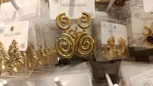 <b>Top</b> Quality Simple Stainless Steel Stud Earrings Jewelry Comfortable Design for College and Daily Wear Available for Sale - Product Image 6