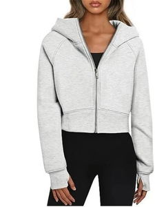 Sweat-shirt à capuche pour femme en molleton épais respirant 500GSM, confortable pour l'hiver, style streetwear respirant - Product Image 4