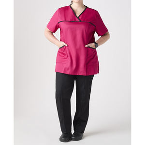 Top médico personalizado para mujeres, uniformes de hospital, último diseño, suministro a granel, trajes con colores y tamaños personalizados - Product Image 3