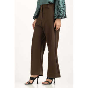 Pantalon large taille haute en crêpe anti-plis respirant pour femme, style décontracté, idéal pour l'automne, taille 3XL WM-TRC-WS24-102 - Product Image 1