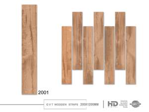 กระเบื้องพอร์ซเลนเคลือบดิจิตอลขนาด 20x120 ซม. แผ่นยาว สำหรับปูพื้นและผนังตกแต่งภายในสไตล์โมเดิร์น - Product Image 3