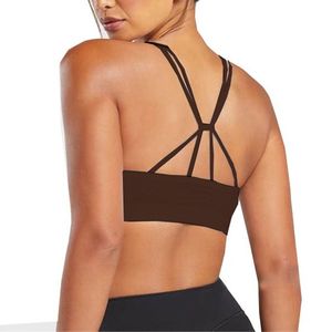 สปอร์ตบราออกกำลังกายแบบเปิดหลังระบายอากาศได้บราออกกำลังกายสำหรับวิ่งโยคะรัดรูปสไตล์เรียบง่าย - Product Image 4