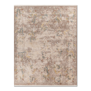 Alfombras de Lana y Seda Anudadas a Mano del Lejano Oriente, Color Beige Marrón con Diseño Floral Clásico para Dormitorio, AKWS-3041, Alfombra Rectangular para Pasillo Hecha a Mano - Product Image 1