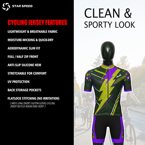 Unisex Digital Sublimation Cycling Jersey Quick Dry Half Sleeve Cycling Clothing With Special <b>Light</b> Material OEM Team <b>Name</b> - Product Image 5