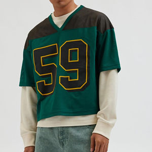 Camiseta Deportiva de Malla de Secado Rápido para Hombre, Estilo Hip Hop, Fútbol Americano, 100% Algodón, Venta al Por Mayor, del Mejor Fabricante - Product Image 5