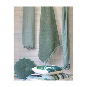 Manta de Sofá de Lino Premium con Textura de Sarga en Tonos Pastel de 70x90 Pulgadas con Caída Suave, Ideal para Decoración Moderna y Minimalista - Product Image 6