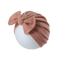 Liquidation vente bébé gaufré nœud papillon Turban Super doux haute élasticité élastique bébé Turban doux fille bébé cheveux accessoires