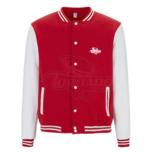 OEM personnalisé de haute qualité imprimé brodé col montant Letterman vestes hommes chaud décontracté hiver Bomber nouvelle polaire raisonnable - Product Image 1