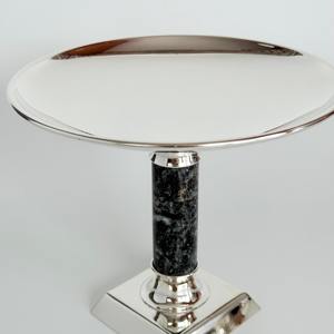 Elegant Metal Silver <b>Mirror</b> Finished Cake Stand Perfect For Daily Meals Kitchen Serving And Catering Purposes From India - Product Image 4
