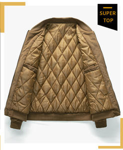 Veste de ski pour hommes de haute qualité Slim Canvas Design col montant fermeture à glissière techniques brodées décontracté hiver Service OEM - Product Image 3