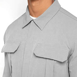 Nouveau style de blouson aviateur léger pour hommes nouvelle mode d'hiver avec décoration de poche Service OEM Veste en tissu pour l'extérieur - Product Image 6