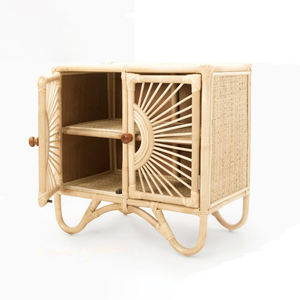 Armario de bebé hecho a mano con divisor para niños, armario de mimbre de almacenamiento de ropa de bebé personalizado - Product Image 1