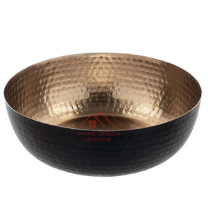 Vase à plantes en or martelé, design martelé, décoration de mariage, arrangements floraux, bol - Product Image 4