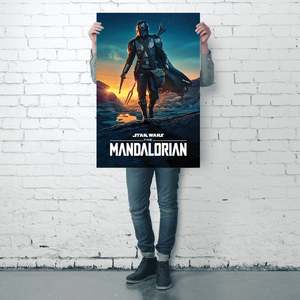 The Mandalorian Nightfall <b>Poster</b> Elegant PLAQUES for Mando Fans - Product Image 3