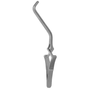 Pinza Curva Debakey Atrauma Bulldog de 8 cm, Instrumento de Cirugía Cardiovascular, Reutilizable, de Acero Inoxidable - Product Image 1