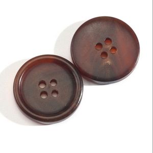 Boutons fantaisie en corne de buffle polie pour manteaux et chemises motif rond avec décoration de perles ornement de vêtements lavables - Product Image 4
