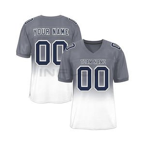 Camiseta Deportiva de Malla Transpirable para Práctica de Fútbol Americano, Talla Grande, Bordado Occidental, Malla Deportiva para Exteriores - Product Image 1