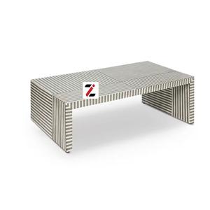 Handmade Bone Resin MDF <b>Rectangle</b> MODEL Pattern Luxury <b>Coffee</b> <b>Table</b> for Living Room Home Decor - Product Image 1