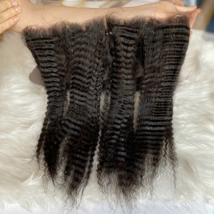 ผมดิบจากเวียดนามปิดแบบมีลูกไม้เต็มหน้า13x4ผมเรมีบอดี้เวฟ - Product Image 2