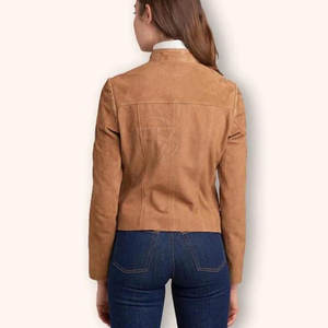 Veste en daim tricotée d'hiver de haute qualité, respirante, écologique, légère, finition lisse, coutures propres - Product Image 3