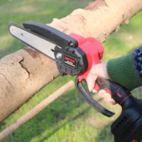 Scie à chaîne électrique sans fil 21V, fabricant chinois, pour la coupe du bois, mini scie à chaîne portable avec chaîne de scie tranchante