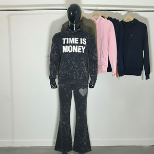 Custom Acid Wash Cotton Wide Leg Baggy Casual Sweat <b>Pants</b> for Men Manufacturer Outdoor Tracksuit - Product Image 1