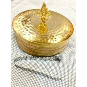 Cazuela decorativa grande de metal martillado de acero inoxidable con aislamiento hermético para una máxima conservación del calor - Product Image 2