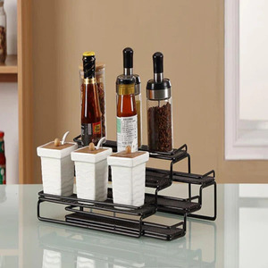 Hot Sell Glass <b>Spice</b> Rack Organize with Style and Clarity Kitchen Hotel Office <b>Storage</b> Holders Racks - Product Image 1