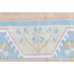 Alfombra Turca de 6.6x9.4 pies, Alfombra Grande Vintage, Alfombra Azul Sólida - Product Image 5