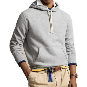 B2B OEM Color gris Casual Sudadera con capucha de algodón polar con colores personalizados y bordado al mejor precio Venta caliente Sudadera con capucha Unisex - Product Image 2