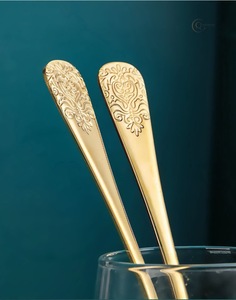 Juego de Cubiertos de Acero Inoxidable de Lujo para Mesas de Comedor |   Juego de Cubiertos Ecológicos (Cuchara, Tenedor y Cuchillo) para Regalos en Fiestas y Hogar - Product Image 3