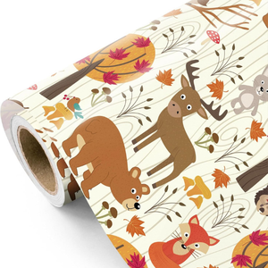 Papier d'emballage cadeau imperméable recyclé enduit de 76.2cm x 4.87m pour les boîtes-cadeaux fantaisie de Noël - Product Image 4