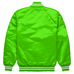 Alta calidad Parrot Satin Varsity Letterman chaqueta de béisbol Premium College Sports Bomber personalizable elegante - Product Image 2