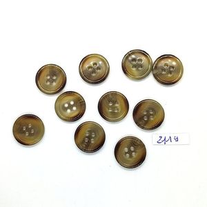 กระดุมเขาควายธรรมชาติทำมือสำหรับเสื้อโค้ทและงานฝีมือ ขัดเงา อุปกรณ์เย็บผ้าแบบดั้งเดิม ของขวัญพิเศษสำหรับคริสต์มาส - Product Image 1