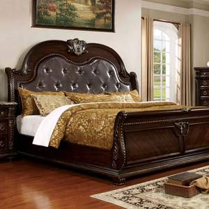 Classic Antique French <b>Bed</b> - Campagne Painted Mahogany - 249 - Product Image 4