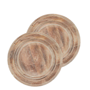 Les exportateurs indiens offrent une assiette de chargeur en bois ronde faite à la main décor de table de fête en forme personnalisée prix raisonnable utilisation de la vaisselle - Product Image 2
