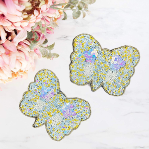 Juego de Posavasos con Cuentas, Diseño de Texto Personalizable, Bordado a Mano, Artesanía de Expertos Artesanos 4 - Product Image 4