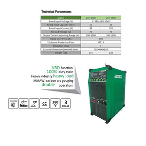 ZX7-1000/1250 Inversor Industrial Ar Carbono Arco <span class=keywords><strong>Gouging</strong></span> Máquina Novas Máquinas De Solda De Motor DC - Product Image 3