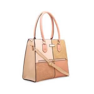 Luxury for <b>Pink</b> Formal <b>Clutch</b> P54537 Handbag with Sparkling Chains Decor PU Lining for Weddings and Parties - Product Image 2