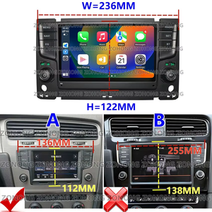 Autoradio Android Auto DSP <span class=keywords><strong>Carplay</strong></span> pour VW <span class=keywords><strong>Golf</strong></span> <span class=keywords><strong>7</strong></span> MK7 Passat B8, écran multimédia, lecteur multimédia, autoradio 4G, navigation - Product Image 2