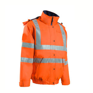 แจ็คเก็ตความปลอดภัยสะท้อนแสงการมองเห็นสูง Workwear กันน้ําเครื่องบินทิ้งระเบิดผ้าซับในแจ็คเก็ต Hi-Vis แจ็คเก็ตคลาสสิก - Product Image 2